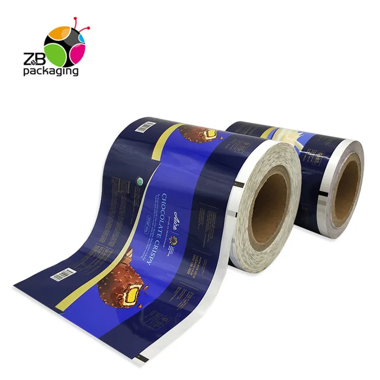 Custom print ice cream packaging laminating food grade pe plastic film roll