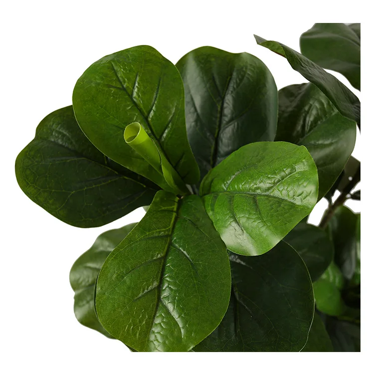Artificial Plants Indoor Potted Plant Fiddle Leaf Fig Tree Ficus Lyrata Eco-Friendly PEVA Rubber Tree For Home Garden Decoration