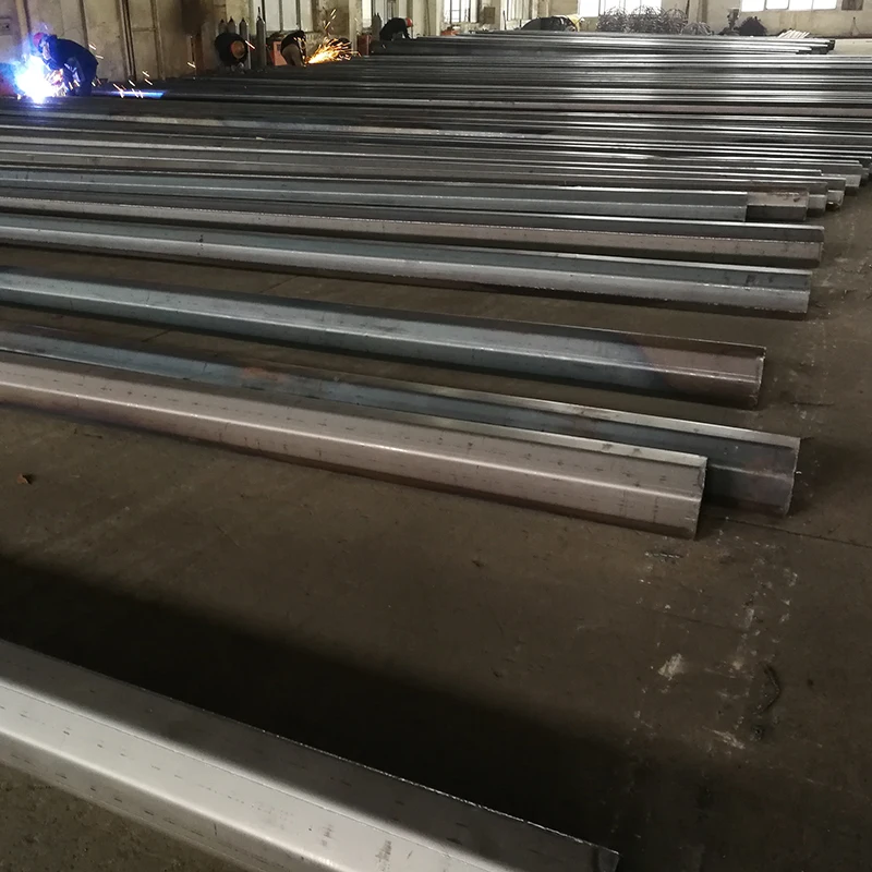 Modern styles high quality hot-dip galvanized and powder coated lamp post outdoor Steel conical or octagonal street light poles