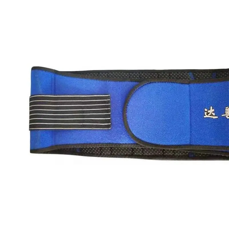 Заводская турмалиновая эластичная медицинская синяя САМОНАГРЕВАЮЩАЯСЯ регулируемая поддержка талии для поддержки