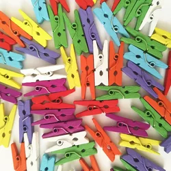 decorative clip of colored wooden clothespin mini craft clothes pegs