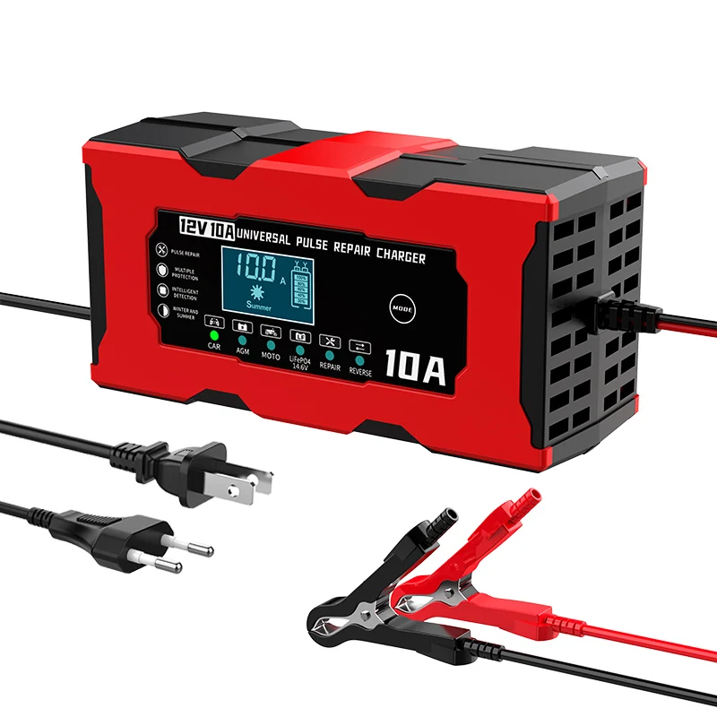 Best price 12V10A 24V5A Rectifier Intelligent Pulse Repair Charger Lead Acid Battery Charger Intelligent Digital Display Charger