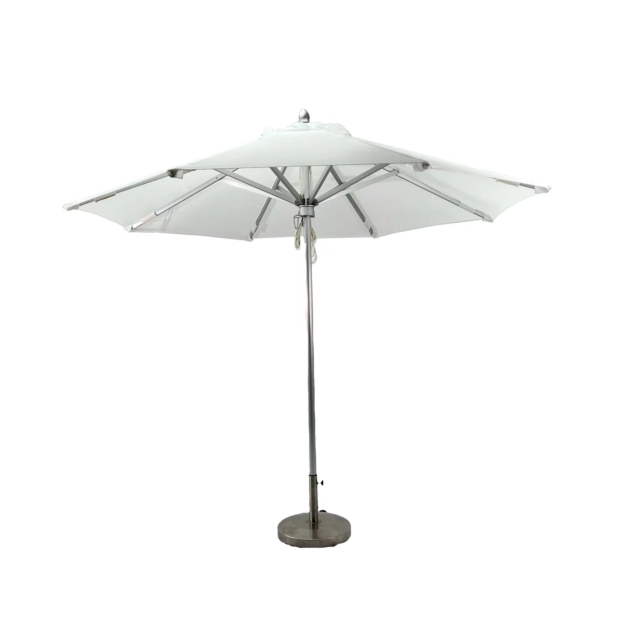 3m Beach Umbrella Outdoor Sunshade Garden Umbrella Pull on the rope umbrella Surface oxidation treatment