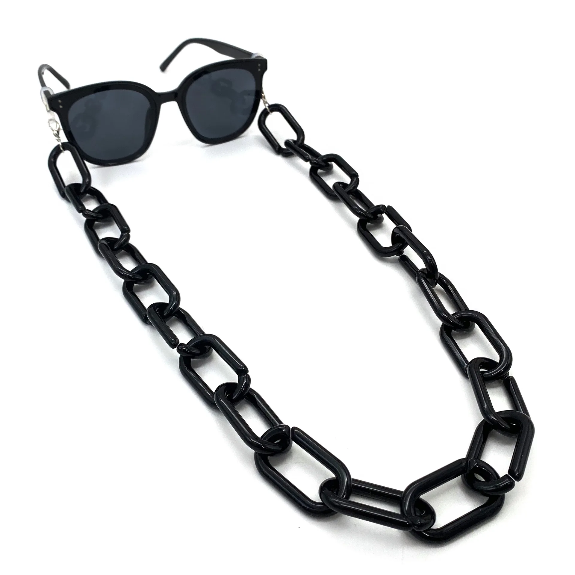Meetee LCH-215 Big Acrylic Chain Sunglasses Accessories Fashion Eye Glasses Strap Necklace Mask Lanyard Eyewear Holder Chains