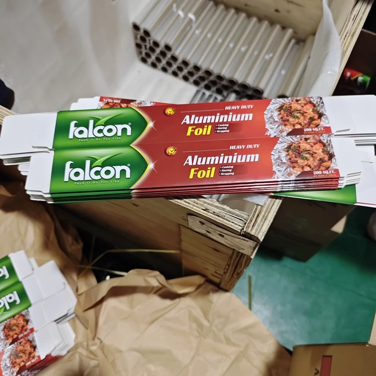 Food Grade 30 Micron Aluminum Foil Soft and Coated for Kitchen Use Printed Features