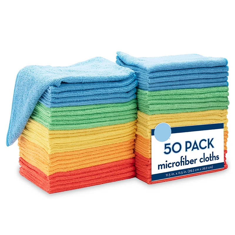 Lumo Custom Microfiber Cleaning Cloths Washable Clean Towels Reusable Wash Cloth Towel Kitchen Microfibre Towels