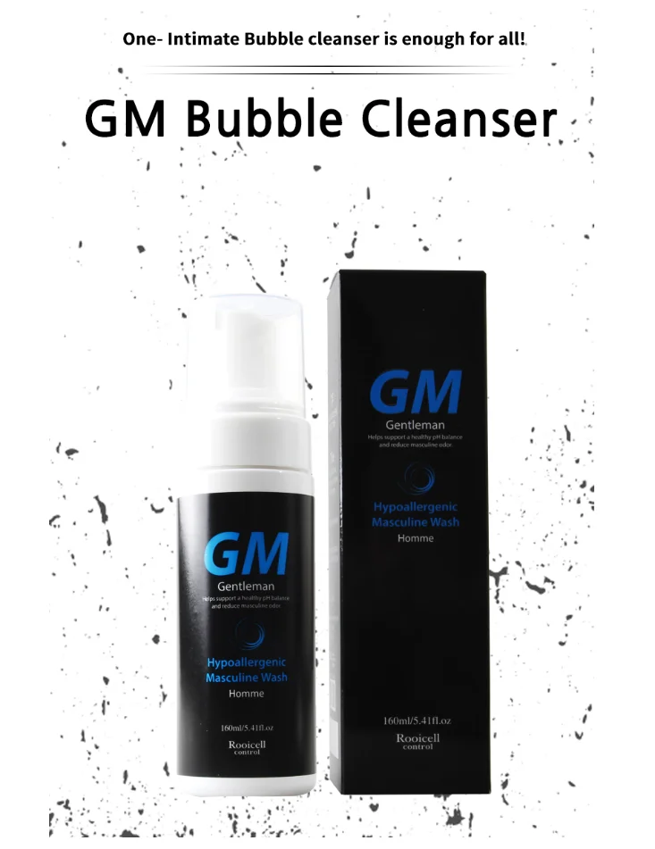 Korea beauty cosmetics Natural pH balance  for Men Rooicell Gentlemen Hypoallergenic Masculine Intimate  Wash for Y-zone  160ml