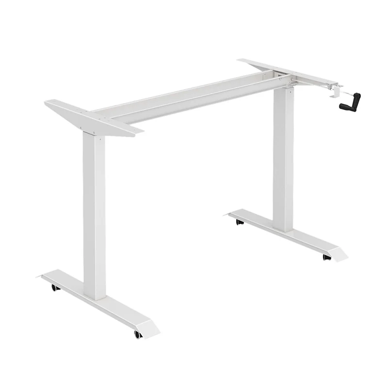 hand crank adjustment MDF Board crank adjustable sit stand table standing desk underframe