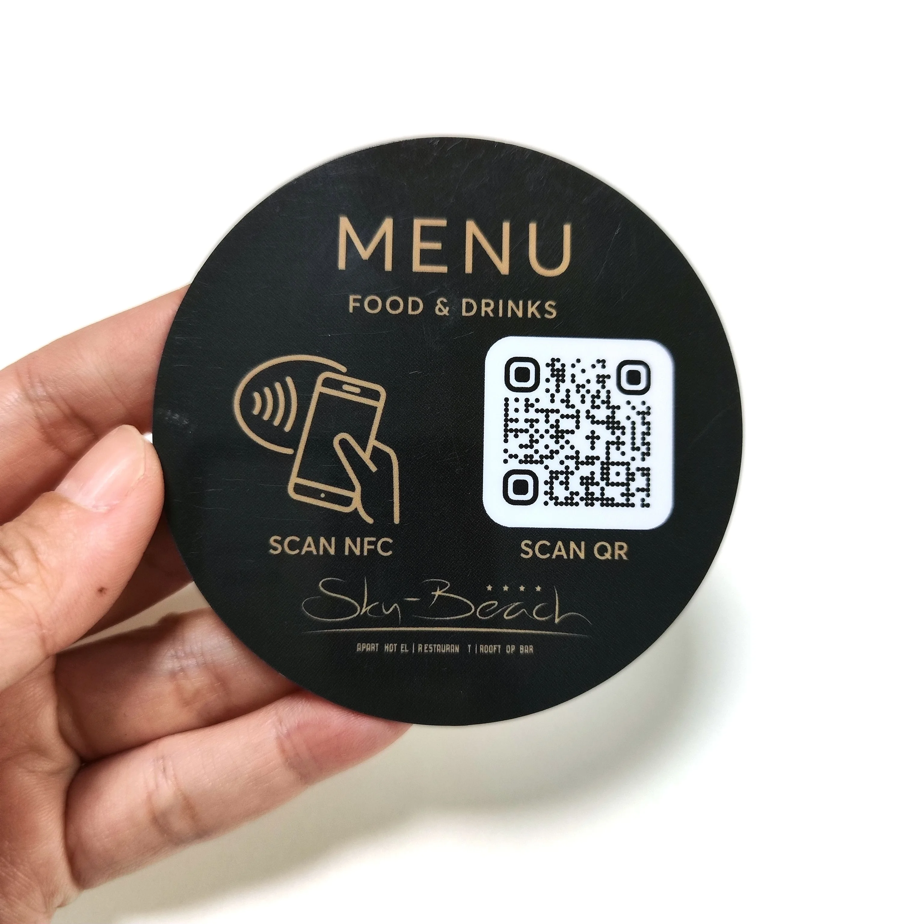 No MOQ Tripadvisor Reviews Tag NFC Tag PVC Card With Chip NTAG215 For Restaurant Store