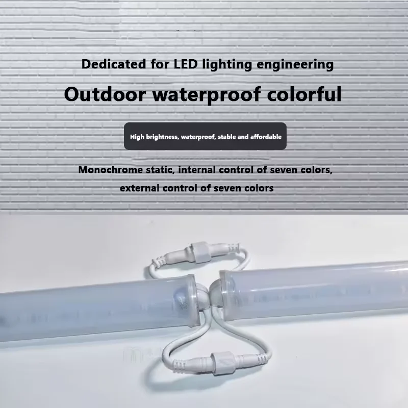 Jpungsun Waterproof IP65 Outdoor Fluorescent Tube Lamp Building led Linear Tube Light Digital RGB Tube Light