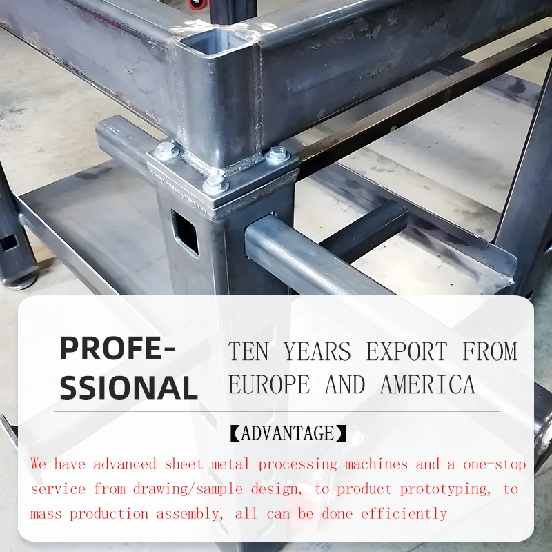 OEM customized large industrial metal/stainless steel storage rack frame welding fabrication/sheet metal fabrication services