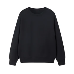 High Quality 500gsm Hoodie Custom Logo Men Heavyweight Cotton Embroidery Sweatshirts Printed Blank Plain Crewneck Sweatshirt