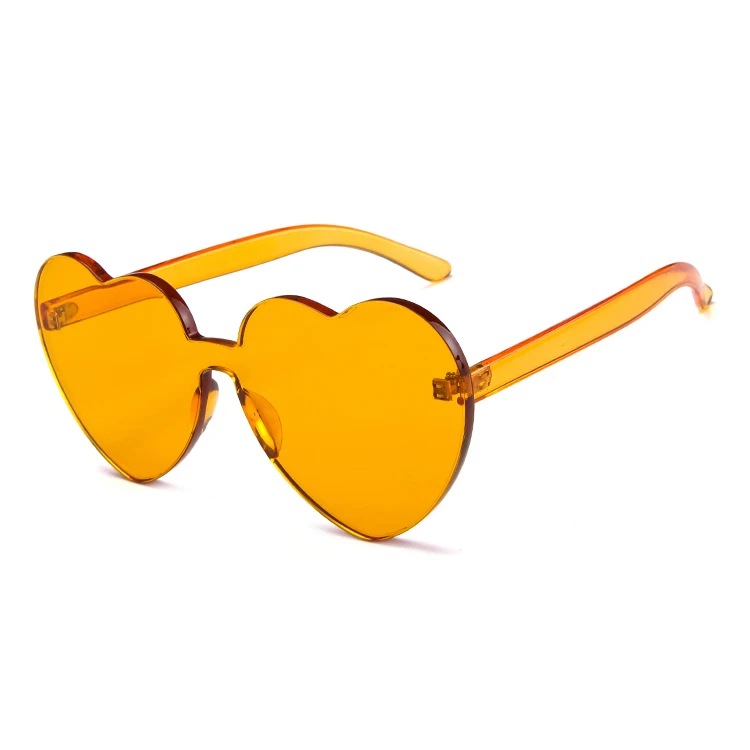 2020 fashionable heart shape candy color fancy sun glasses sunglasses