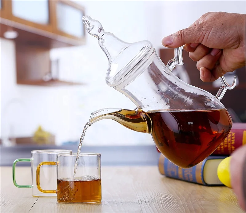 Turkish Style Borosilicate Glass Tea Set Coffee Set Arabic Teapot With Infuser