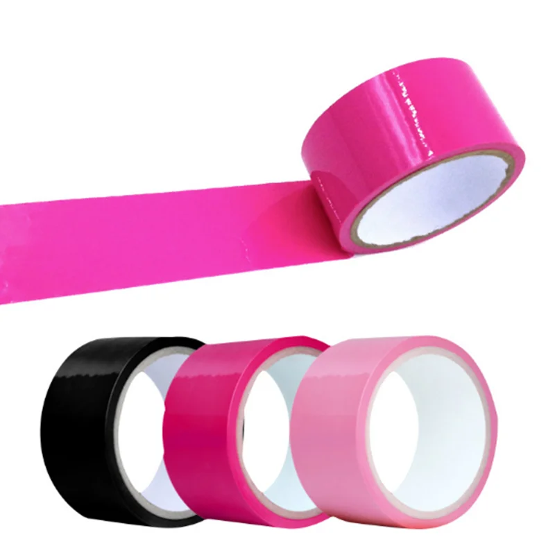 Static erotic tape handcuffs anti-stick bondage slave role-playing sex game arm binding mouth