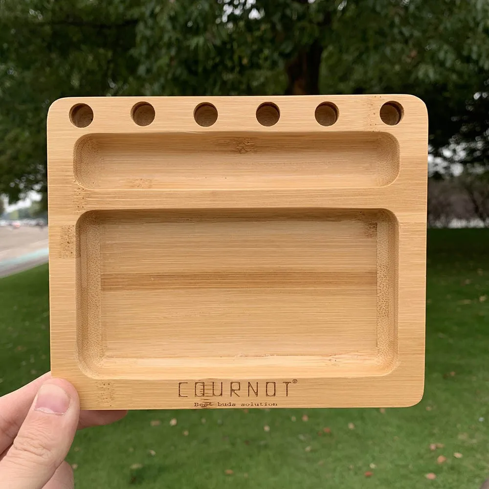 Bamboo Cigar Tray Cigarette Tray Handmade Cigarette Rolling Machine Cigar Utensils