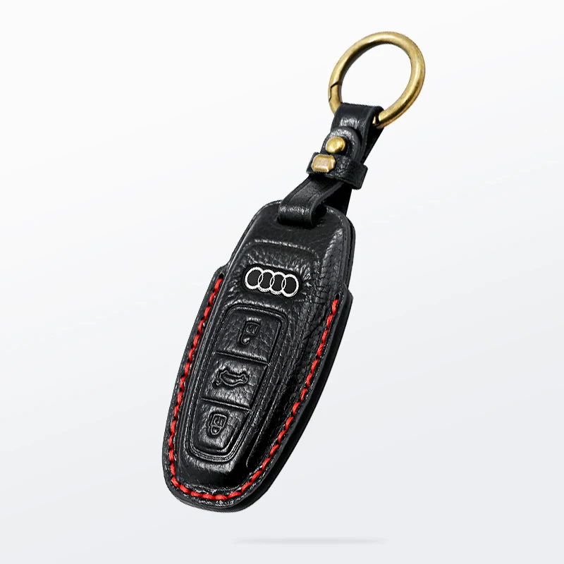 New Design Fashion Soft Genuine Leather Car Key Protection Case