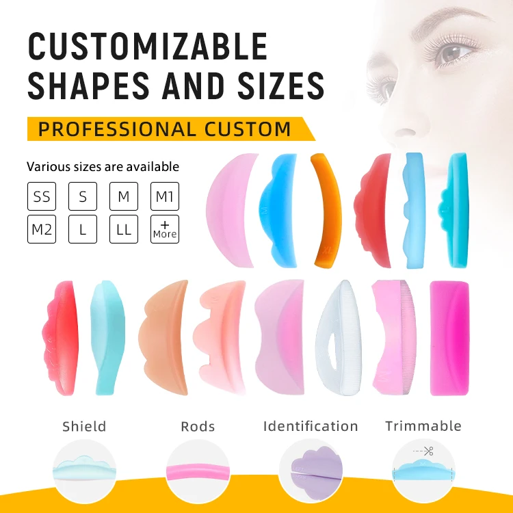Soft Silicone Eye Lash Perm Rod Lash Lifting Curler Shields Eyelash Lift Perming Pads Oem Shapes