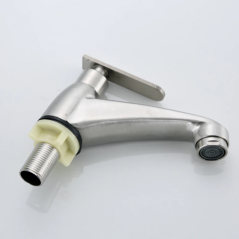 Brushed Nickel Basin Faucets Mixer Zinc Alloy Popular in Russia Brass Carton Box Mall Modern Contemporary Asia Brushed Rose Gold