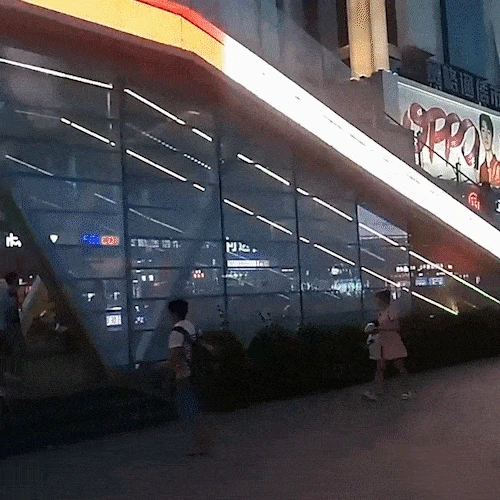 p5*10 LED Photoelectric Glass Elevator Advertising Display Luxury LED Glass Screen LED Display Transparent Screen Escalators