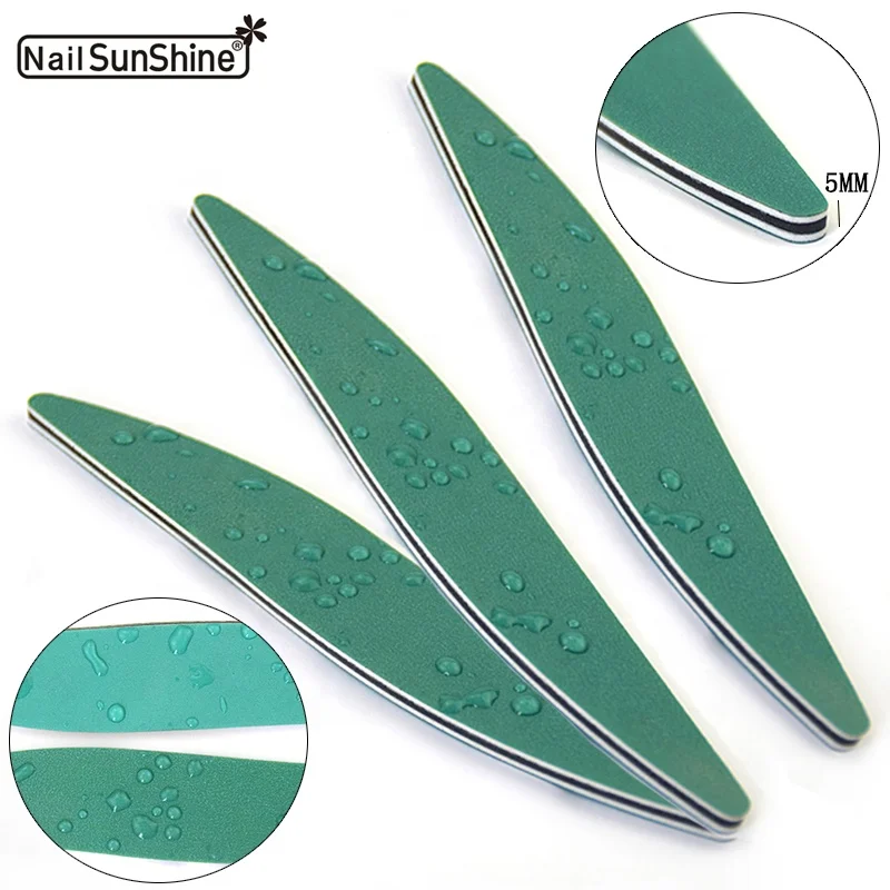 High Grade Quality custom personalized printing Nail file Korea origin Wear-Resistant Sandpaper Green Washable Nail file