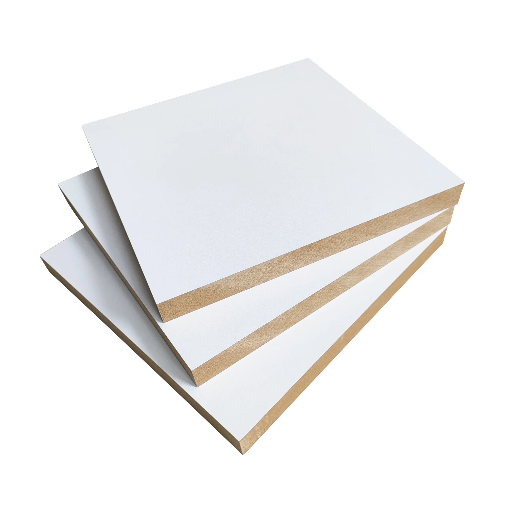 1220mmx2440mmx18mm White Melamine Faced MDF Board for Kitchen Cabinet Use