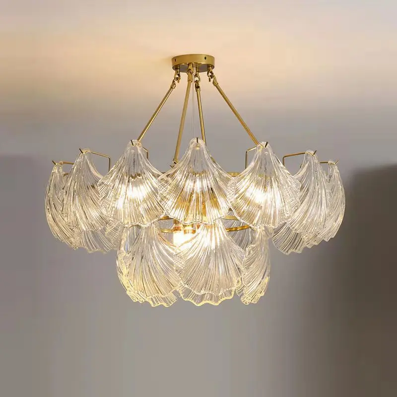 Dropshipping Round Large LED Chandelier for Indoor Lighting Luxury Chandelier Light Fixture
