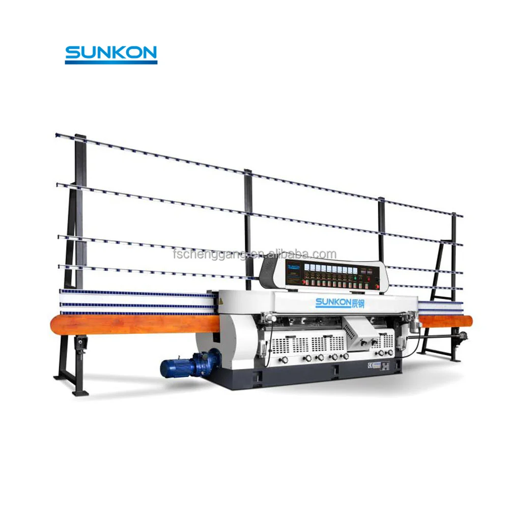 CGZ9325D Cnc 9 Motors Stainless Steel Automatic Glass Edger Machine