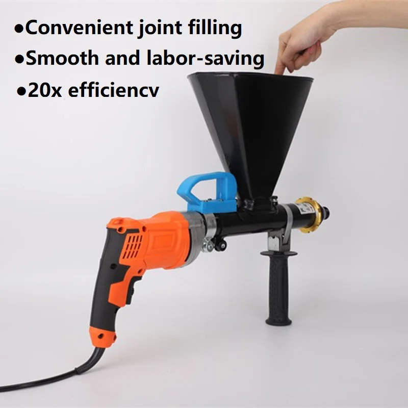 Anti-theft door and window mortar caulk cement round flat nozzle Electric wall joint grouting machine