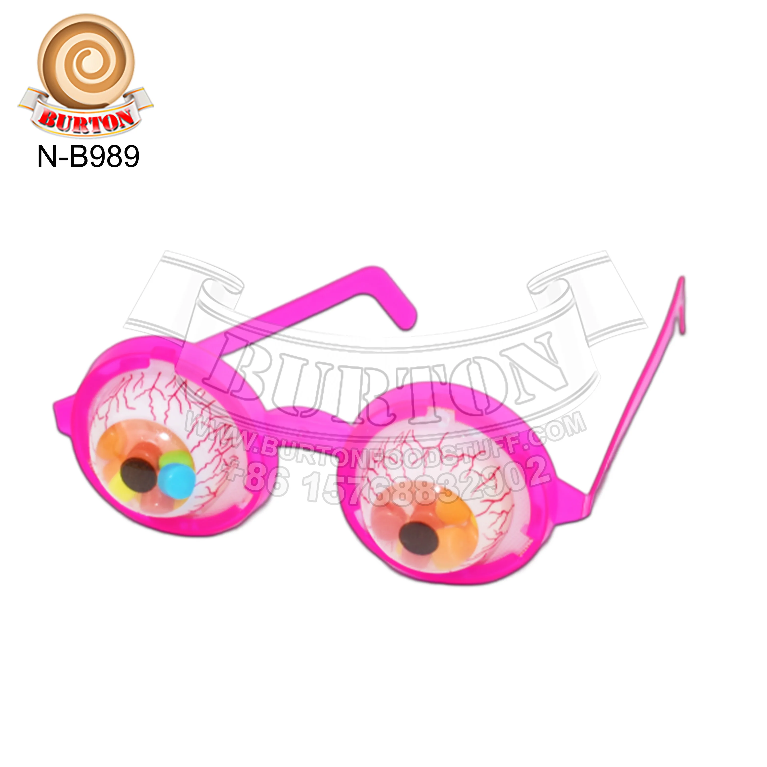 Забавные очки игрушки-планшеты конфеты с красочным фруктовым вкусом твердые в коробке дисплея