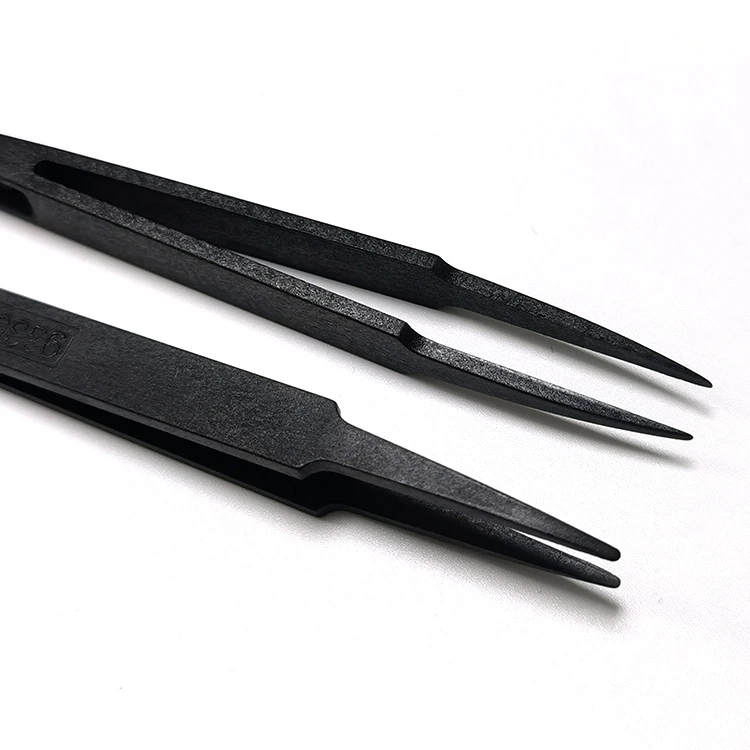 Competitive Price Safe Protective ESD Anti-Static Plastic Tweezers for Electronics Factory