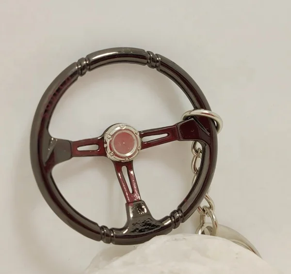 Racing Steering Wheel Keychain