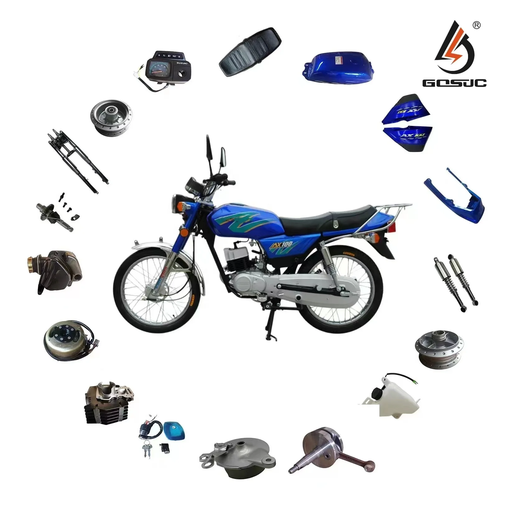 hight Quality Wholesale all SUZUKI AX100 Motorcycle Spare Parts Motorcycle Plastic parts Engine Cylinder PISTON RING