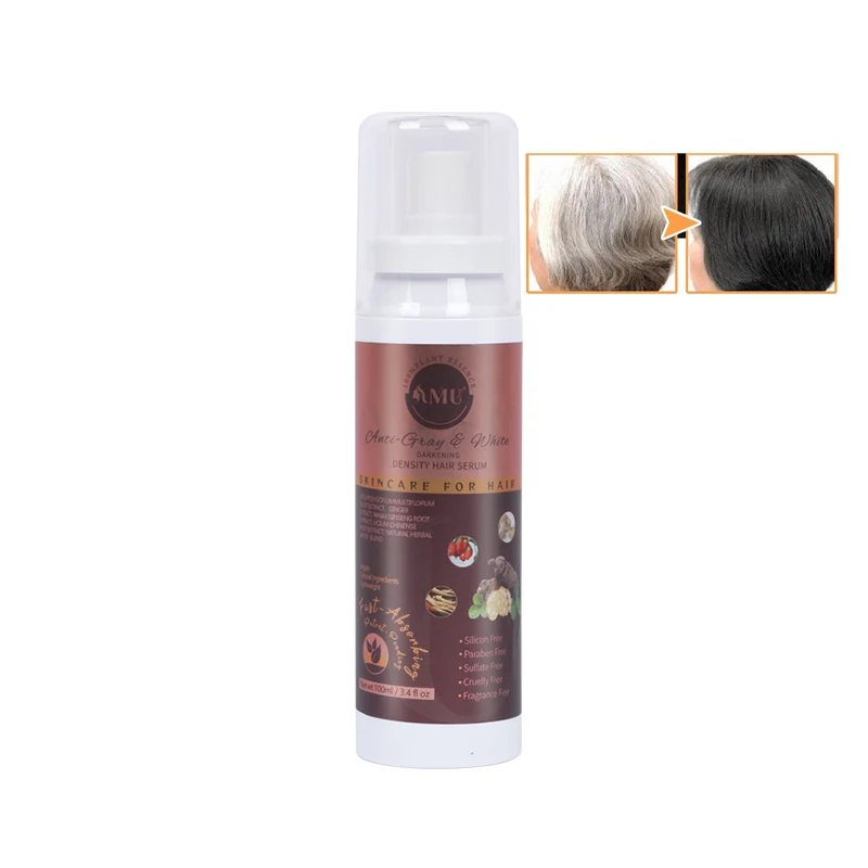 Best manufacturers hair products anti greying gray white hair serum for human stem cell serums for white hair to black treatment