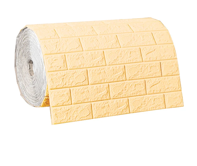 CChina Factory Price Roll Wallpapers/wall coating self-adhesive bedroom decoration DIY room foam wall stickers