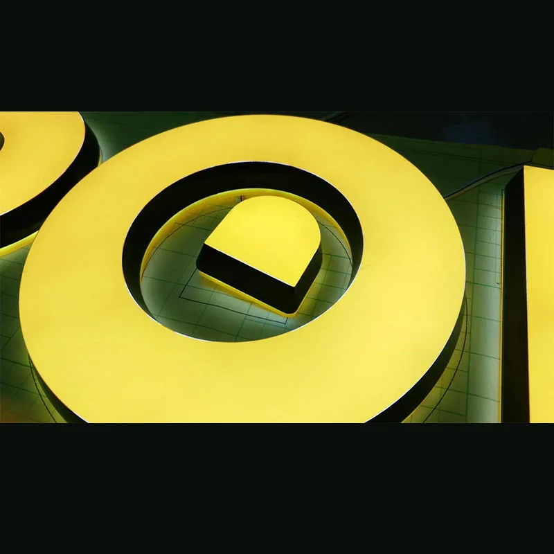  acrylic custom logo luminous illuminated channel letters making advertising sign led restaurant business signs