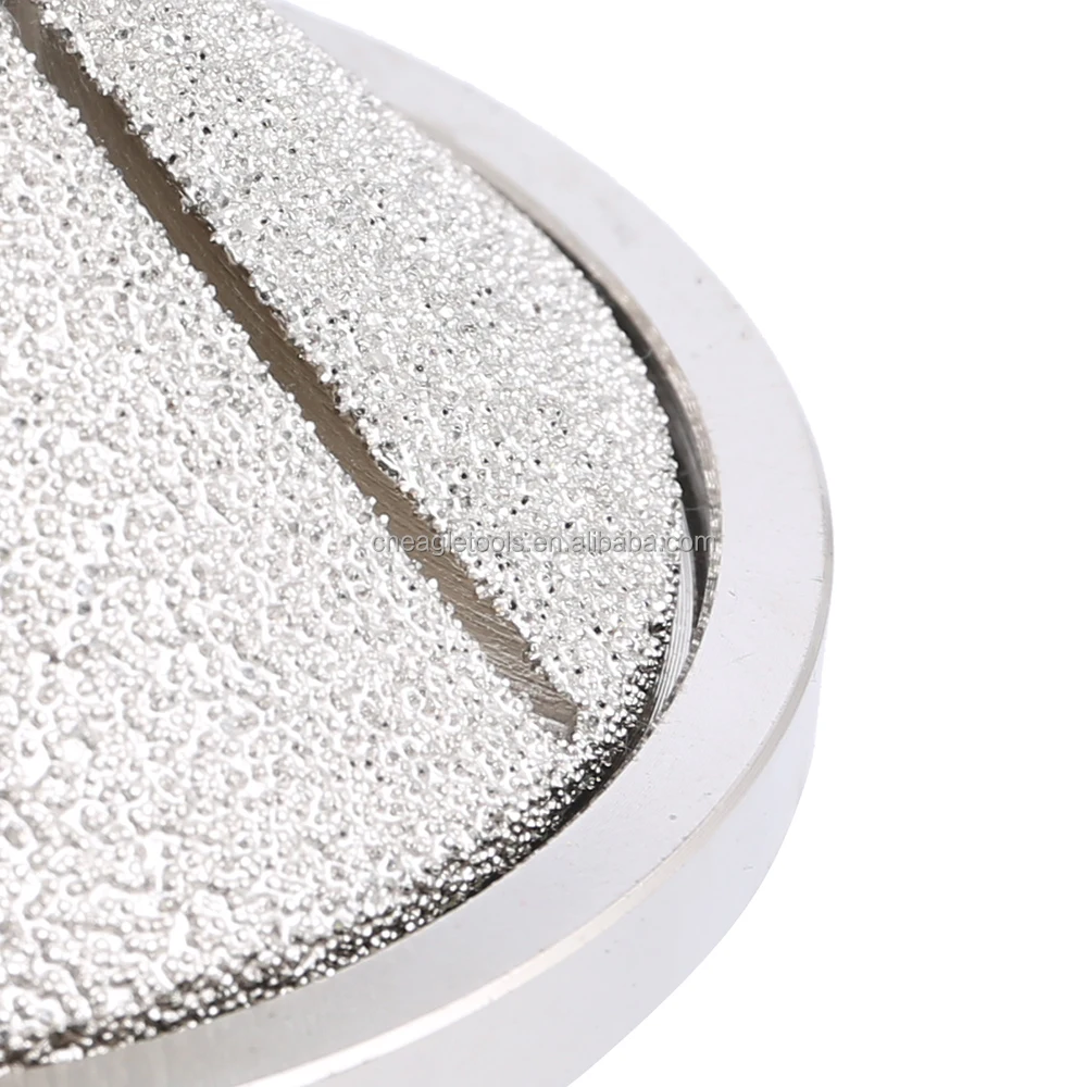 Vacuum Brazed diamond router bits E20/E30/E40mm E Bevel 45 Degree Hand Profiler Bit  for Granite/concrete/Quartz