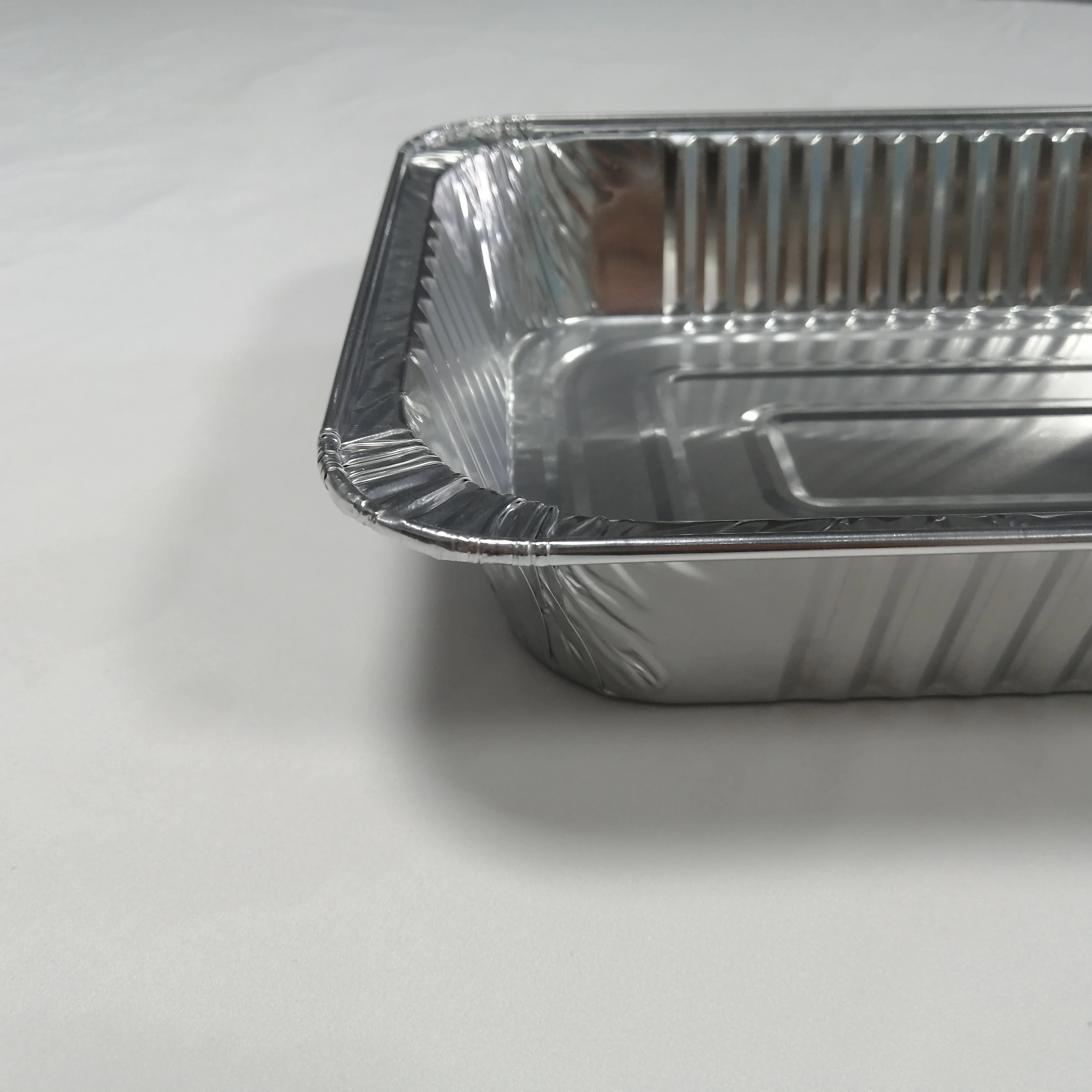 10 pack Professional manufacture disposable half size aluminum foil food containers BBQ trays with clear dome lids
