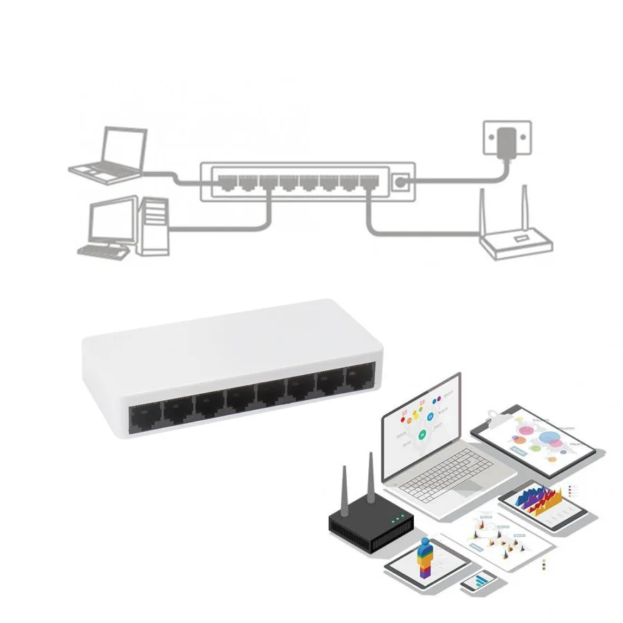Хорошее обслуживание промышленный класс 1 7 Poe на Out Gigabit 4 Sfp Интернет 8 портов коммутатора