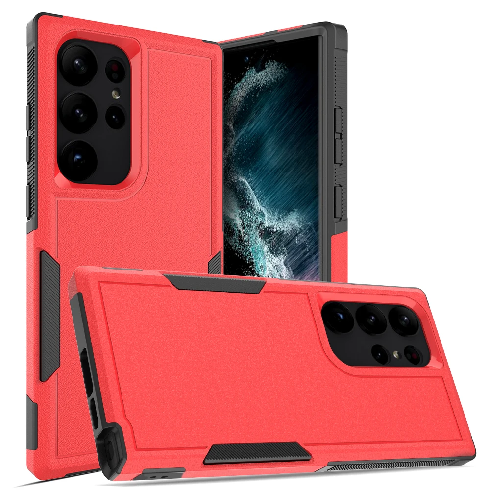 For Samsung Galaxy S23 Ultra Armor Case 2 inch 1 Hard Design Shockproof  Case TPU Cover Back Case For Samsung S23 Ultra