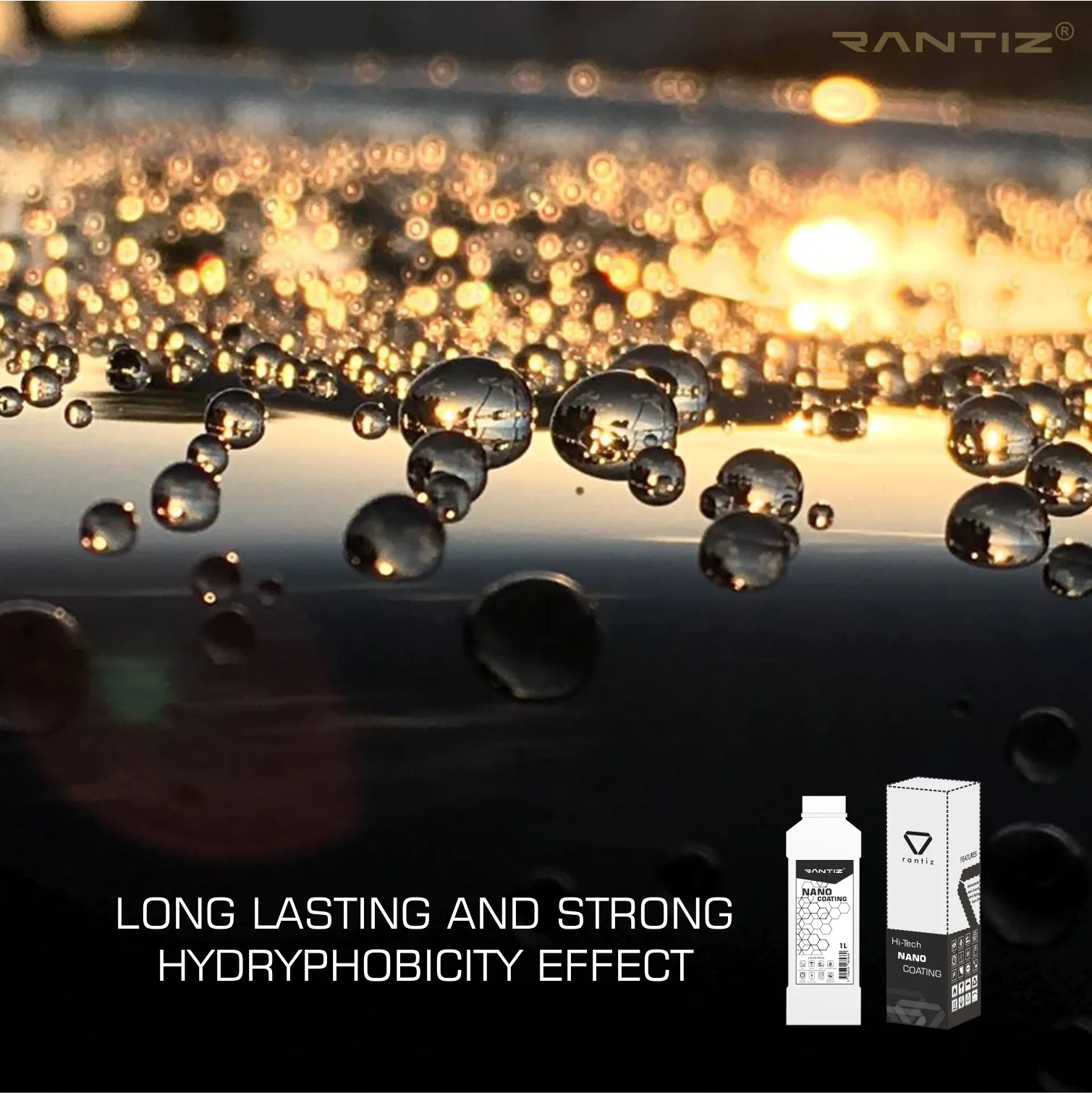 35,27 унции | 1000 мл | 1000 л, графеновое покрытие, достаточное для 33 автомобилей, отличное качество, Гидрофобный, сильный 3D Блеск | От RANTIZ