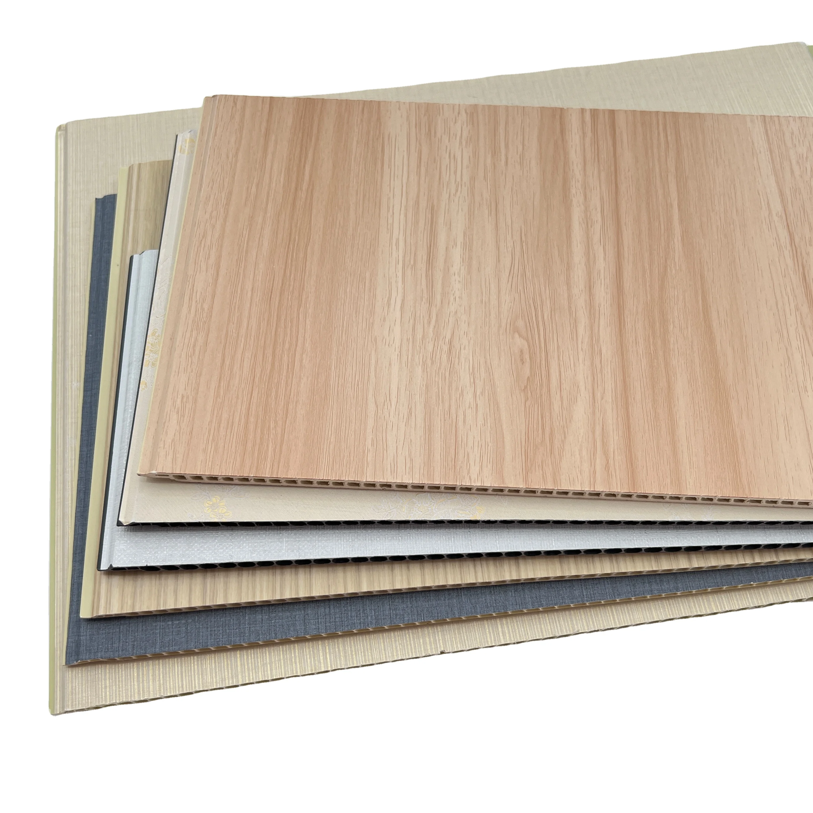 Office and hotel pvc wall decorative board paint free wpc wall panel