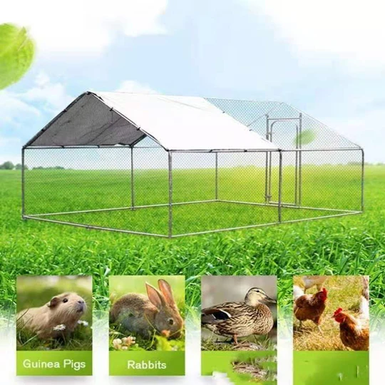 New Extra Large Chicken Coop playpen Metal Guinea Pig House Rabbit  Outdoor