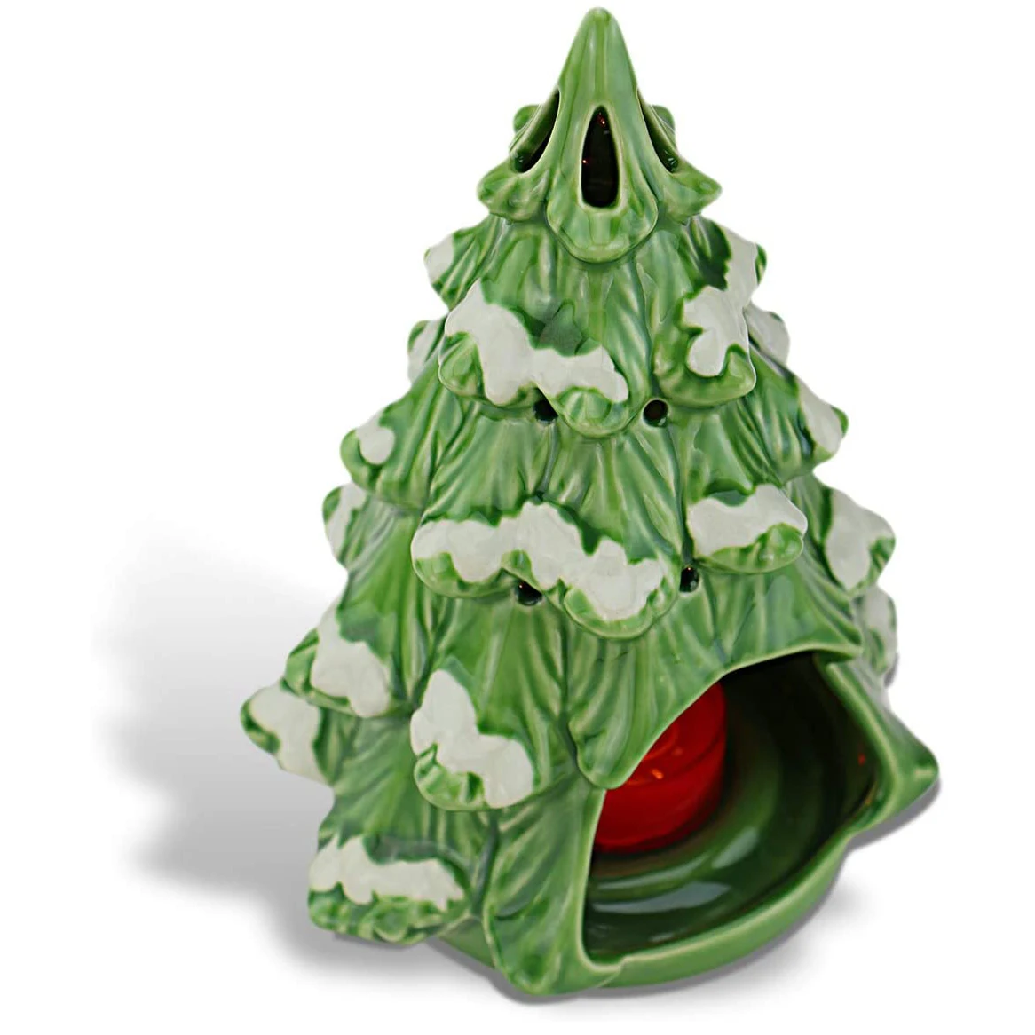 New Design Ceramic Candle Holder Christmas Tree Tealight Holder Home Decoration Party Decoration
