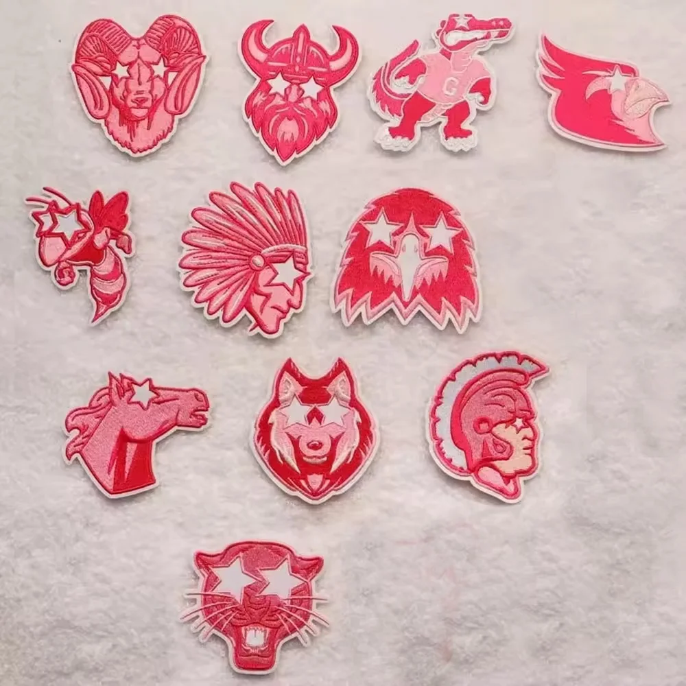 Custom Girl Hat Embroidery Laser Cut Patch Heat Press Smiley Face Hat Patches Badge For Trucker Hat