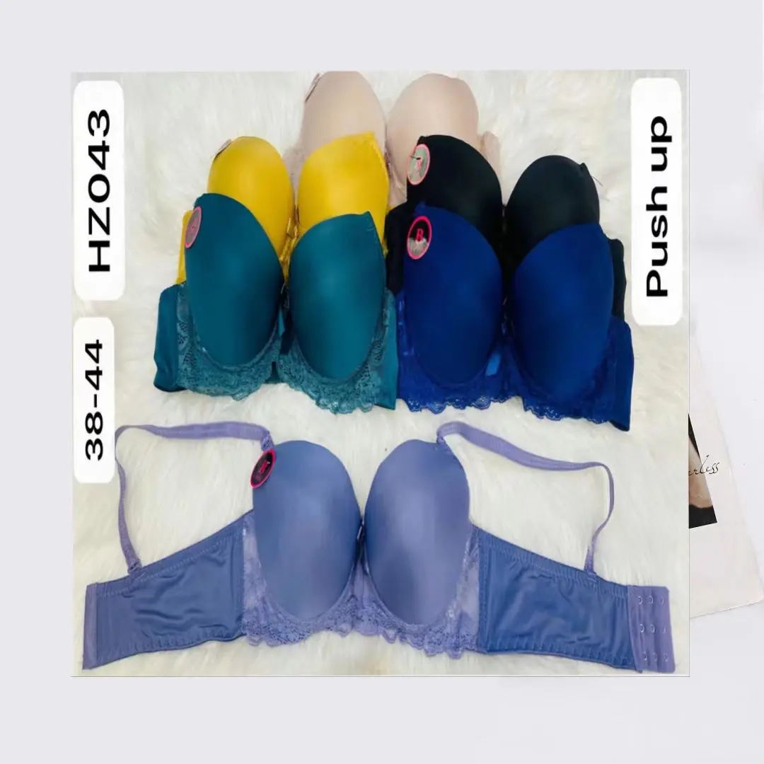 1.15 Dollar Model AS034 Size 38-44 Stock Ready Push Up Thick Foam Bras For Women Big Woman Breast With Many Colors