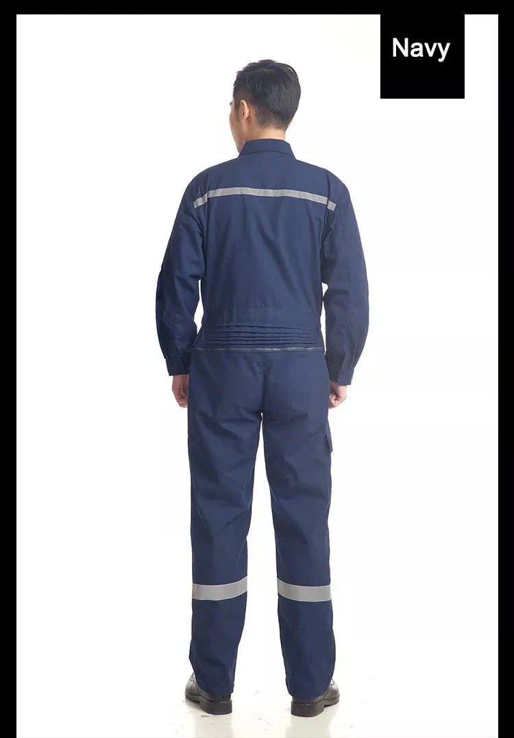 High Reflective Workwear And Work Personalized Work Suits Cotton Coverall With Reflective Tape