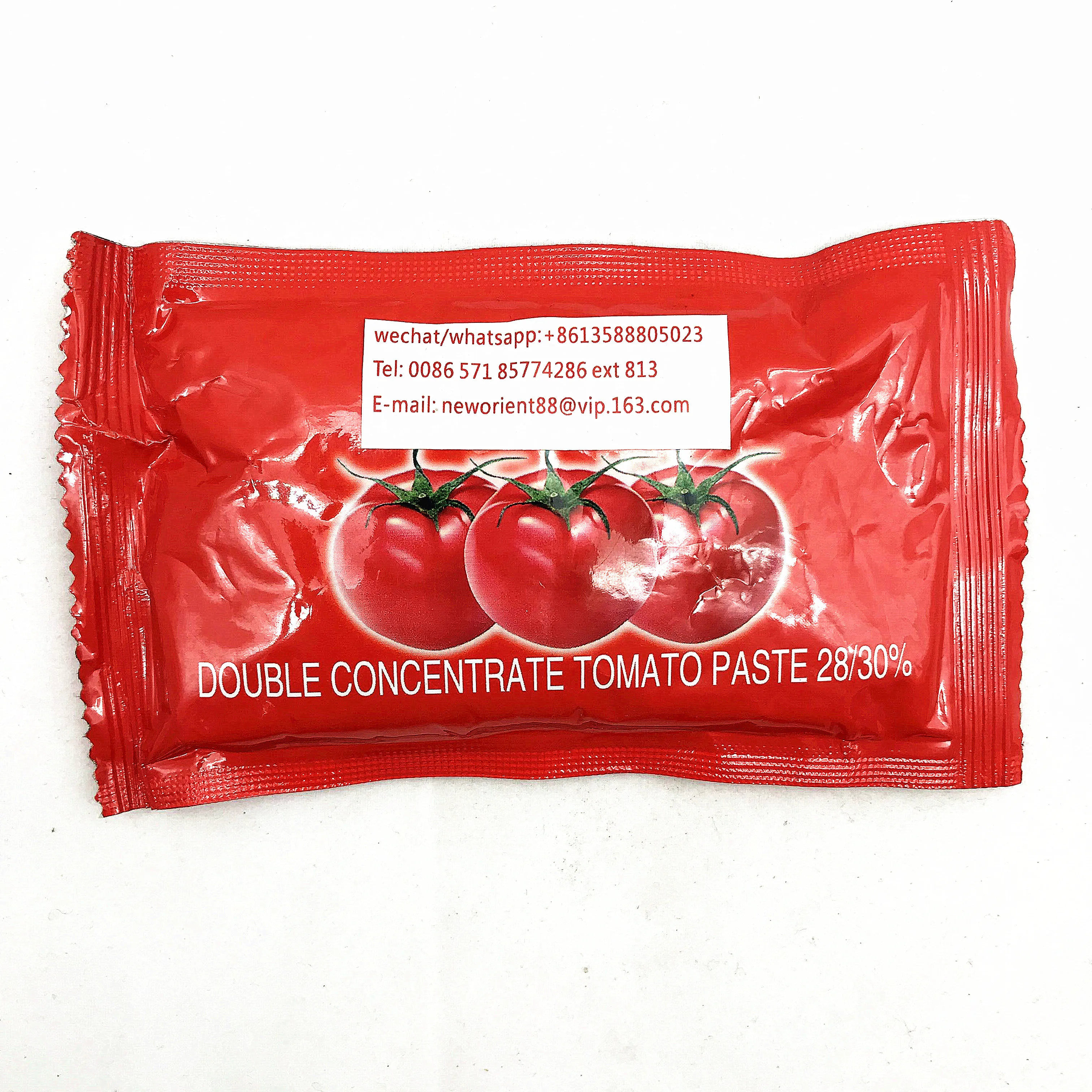 70g sachet package double concentrate tomato paste 28-30% brix for halal african food cooking