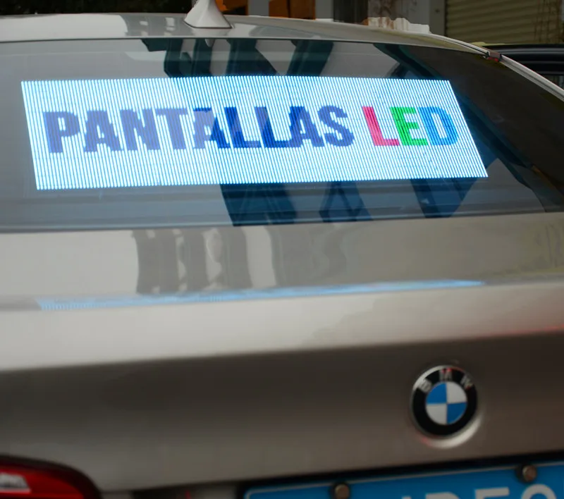 High Resolution Pixel LED Smart screen Car Rear Window Display LED APP Programmable Car Sign LED Smart Car Screen