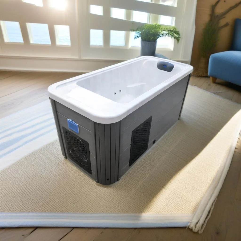 Производитель 1 5 hp охладитель воды уличный холодный wifi контроль акриловые ванны для восстановления льда с крышкой фильтром озона